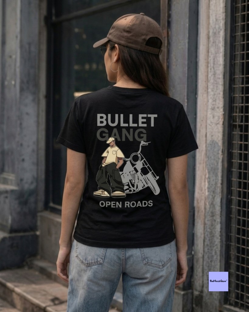 Bullet Gang Open Roads Women Tee - black edition photo 1